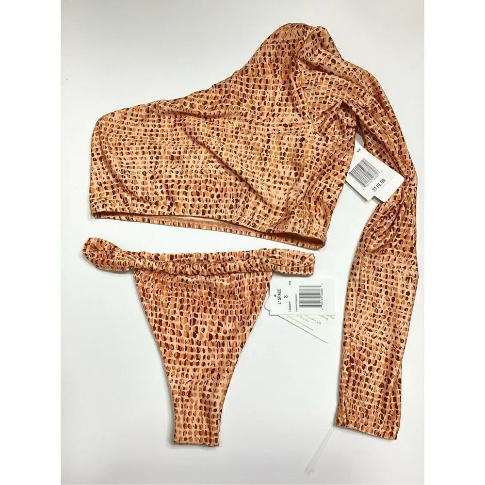 New. L*SPACE Gina animal print bikini set. Small. Retails $209